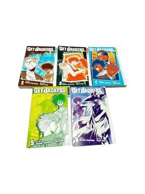 Get Backers Yuya Aoki Lot 5 Books Vol‎ 2 3 4 5 6 Manga Graphic Novel English USA